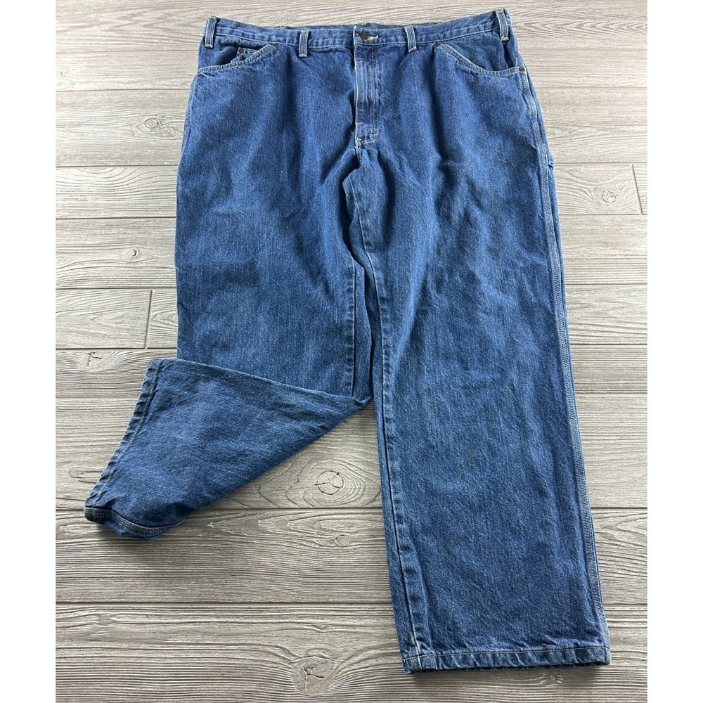 Dickies Men's Carpenter Denim Jeans, Straight Leg Cotton 7 Pocket Pants 44X30